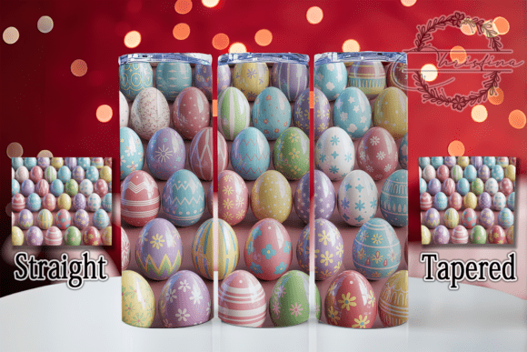 3D Seamless Easter Egg Tumbler