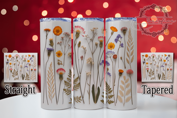 3D Wildflower Floral Tumbler: A Vibrant Design for Creative Projects