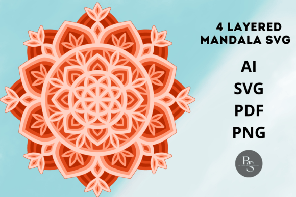 Create Stunning Depth with 3D Layered Mandala SVG Designs