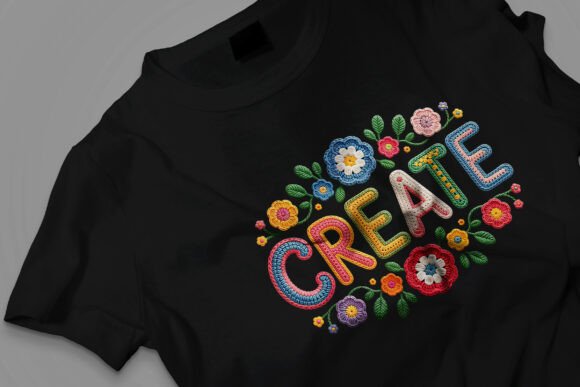 Creative Floral 3D Lettering Art PNG for Vibrant Designs