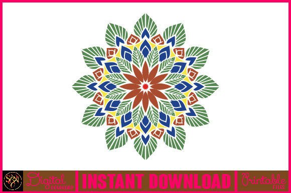 Discover the Mandala 3D Layered SVG Cut File-100 for Vibrant Designs
