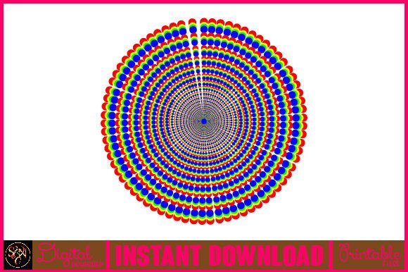 Mandala 3D Layered File: Vibrant Design Asset