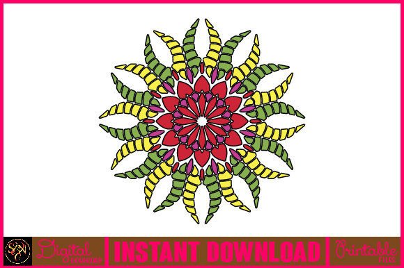 Mandala 3D Layered SVG Cut File-121: Vibrant Design Asset