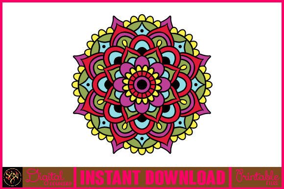 Mandala 3D Layered SVG Cut File-127: A Vibrant Design Asset