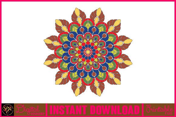 Mandala 3D Layered SVG Cut File-160: Vibrant Design Asset