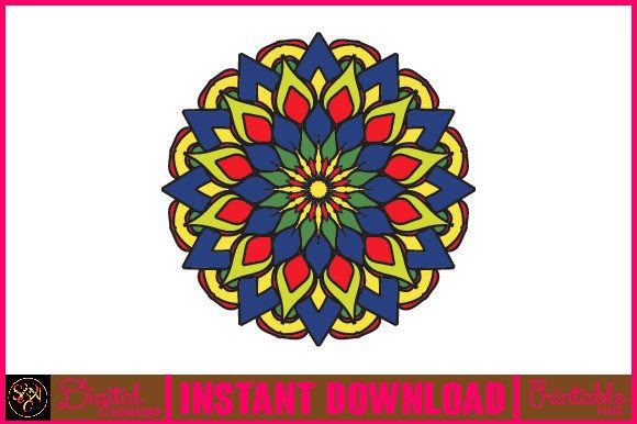 Mandala 3D Layered SVG Cut File-170: A Vibrant Design Asset