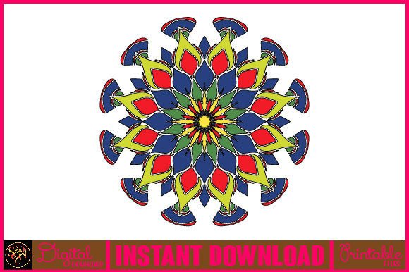 Mandala 3D Layered SVG Cut File-176